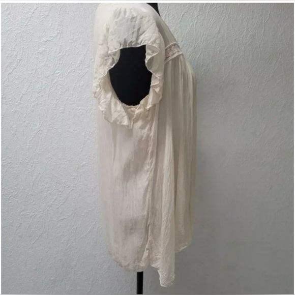 Alice Rinaldi MEDIUM Baby Doll Blush Pink Silk Blouse - Picture 3 of 10